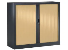 Armoire mi-haute à rideaux GENERIC BOIS - Vinco