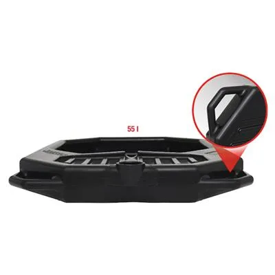 BAC DE VIDANGE EXTRA PLAT 55 L 1030X724X H.110MM 4 POIGNÉES KS TOOLS
