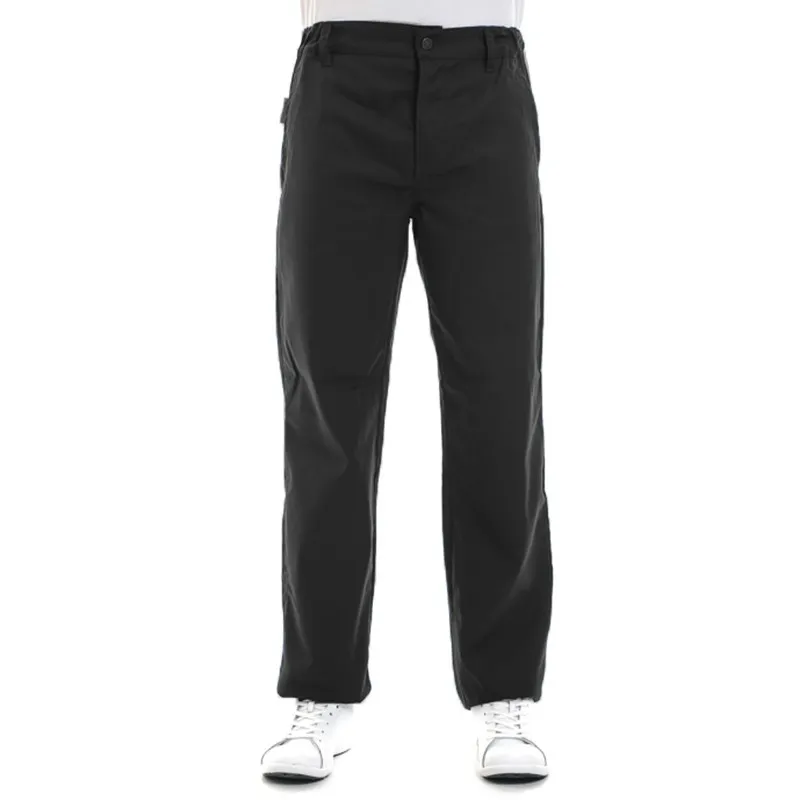 Black Chef Pants Louis with Buttons - MANELLI.