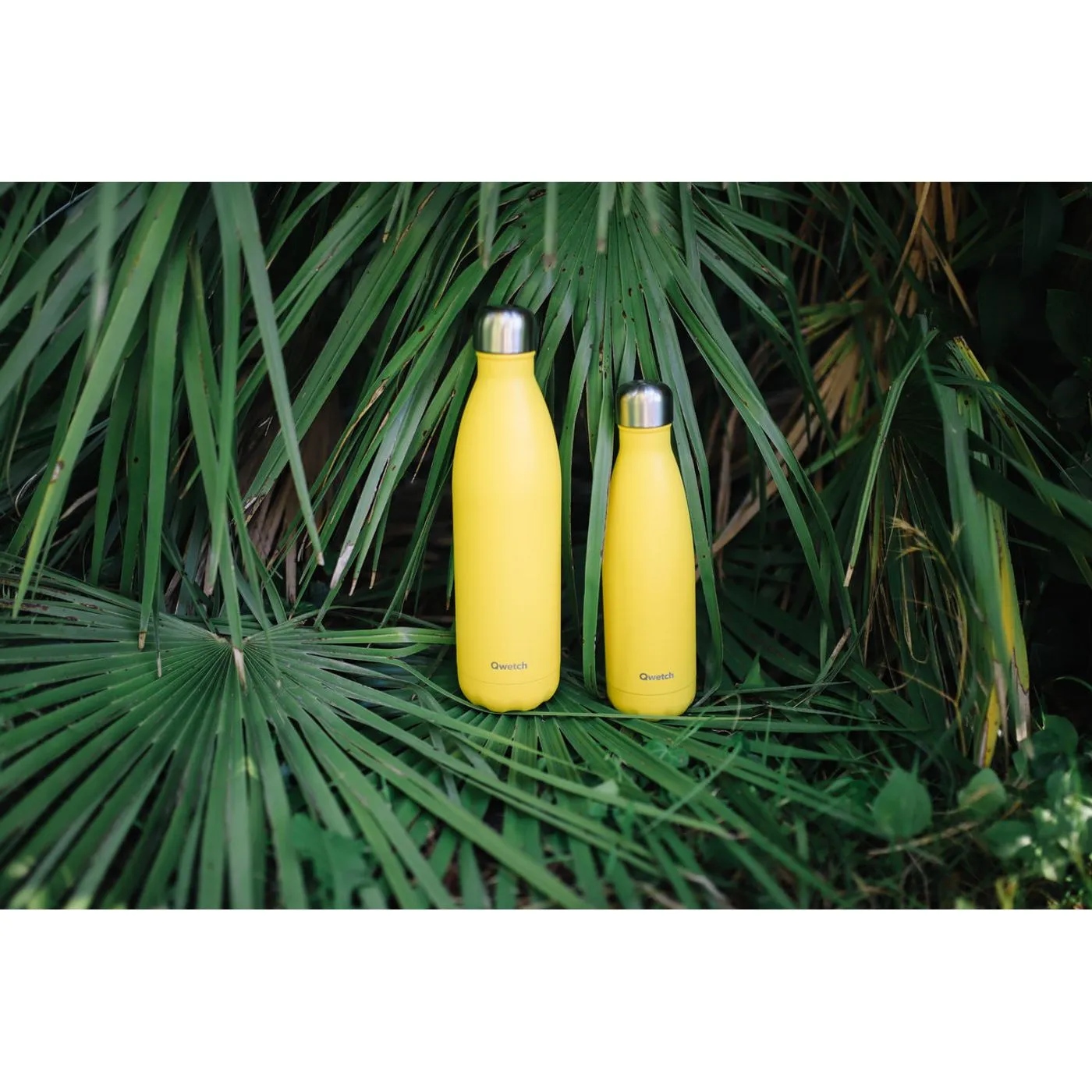 Bouteille isotherme jaune 500 ml Qwetch 