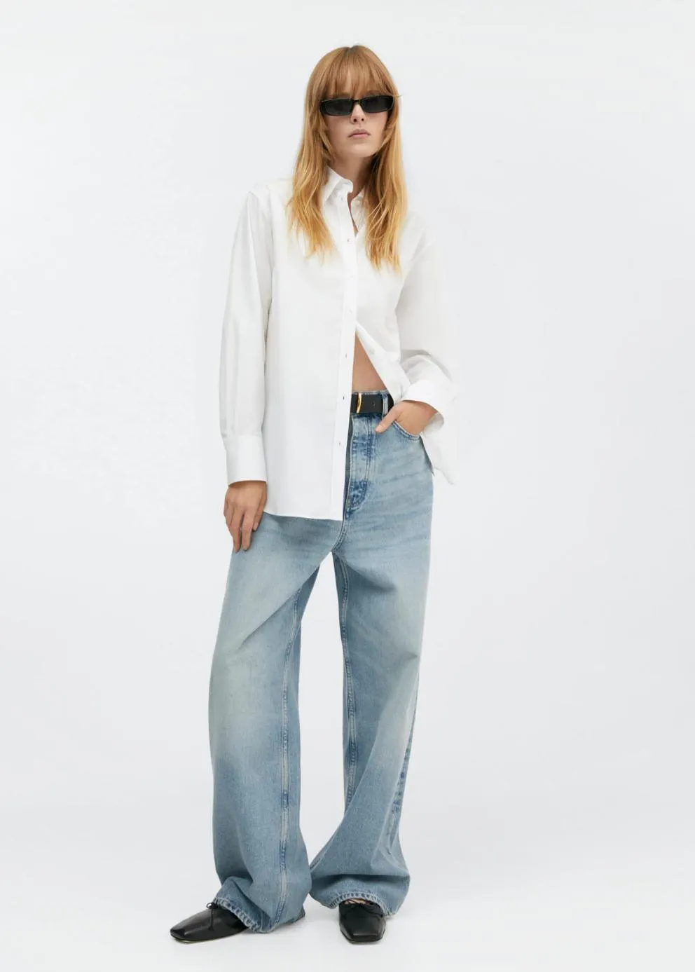 Chemise | Femme MANGO Chemise Longue Oversize Blanc