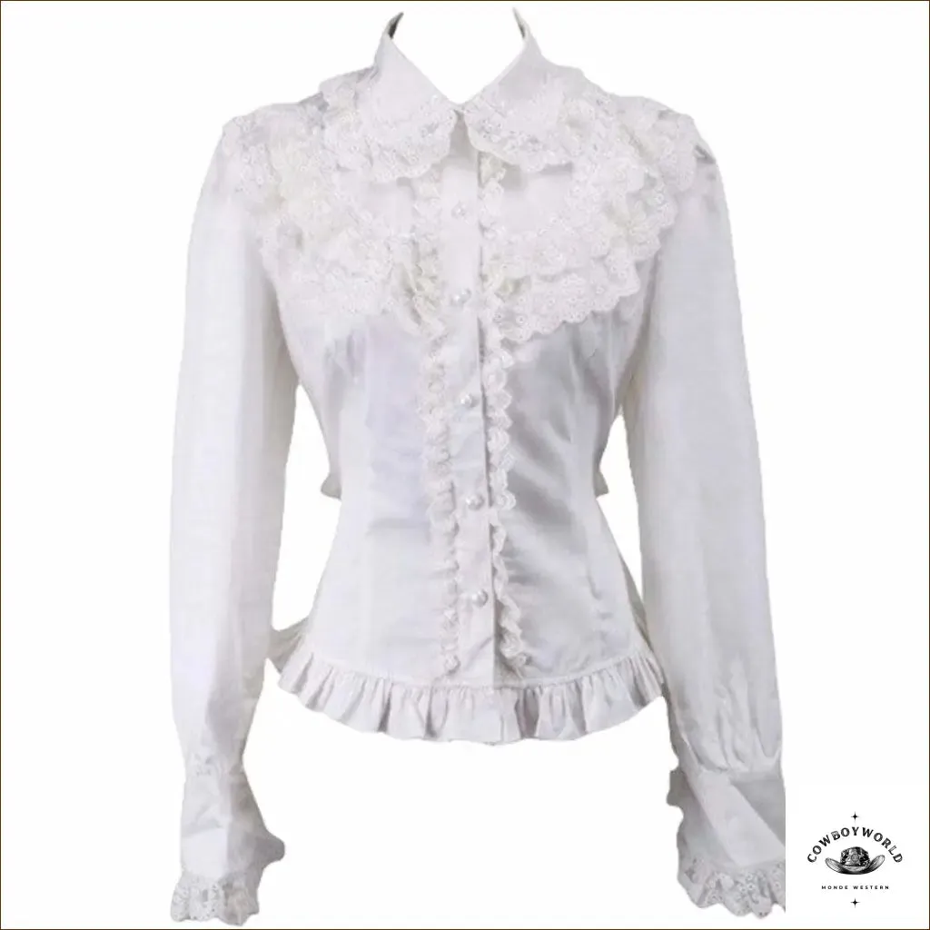 Chemise Femme Country Blanche
