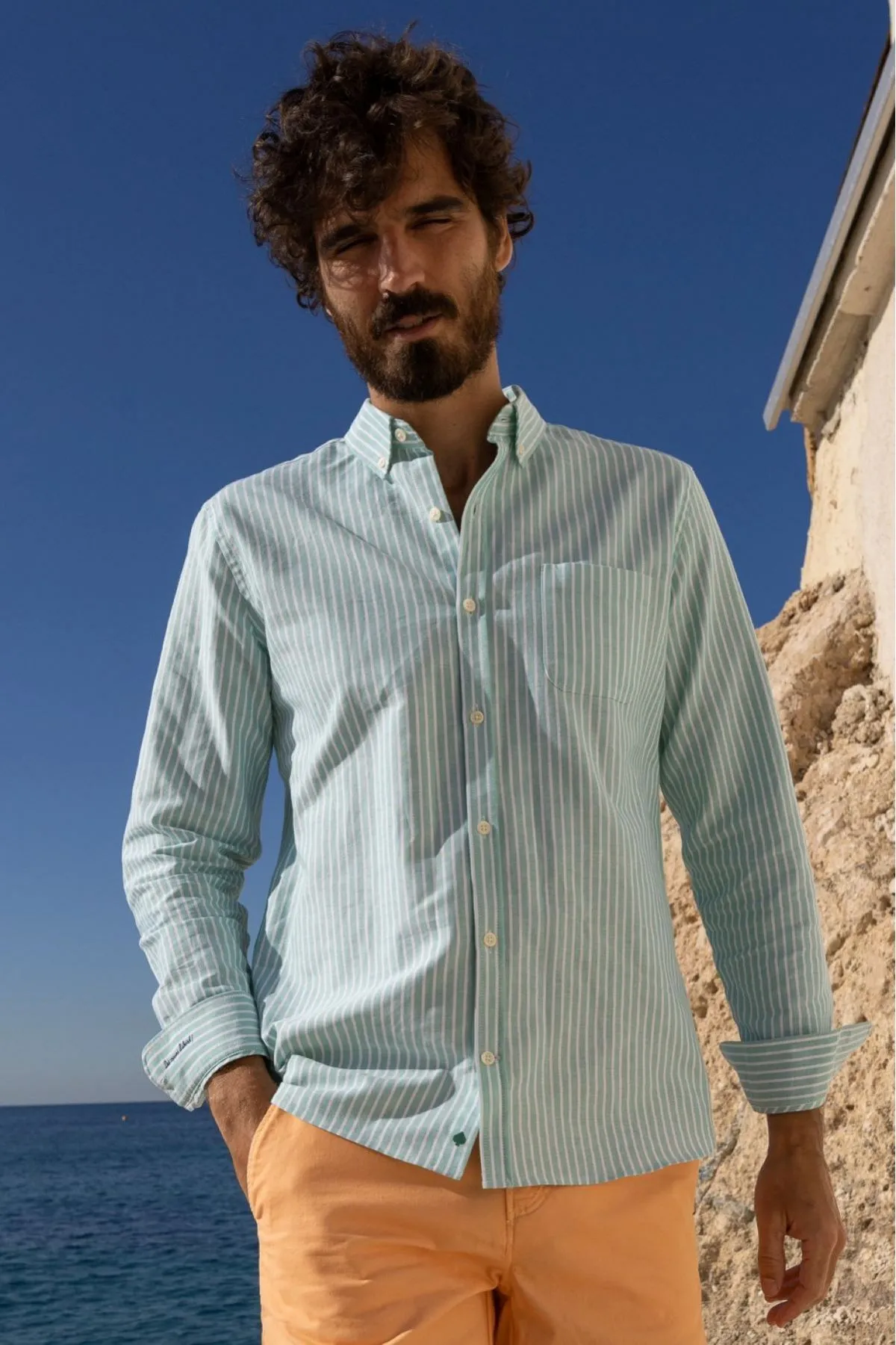 Java Ice Green Men's Shirt | JAQK Size XL Color Ice Green