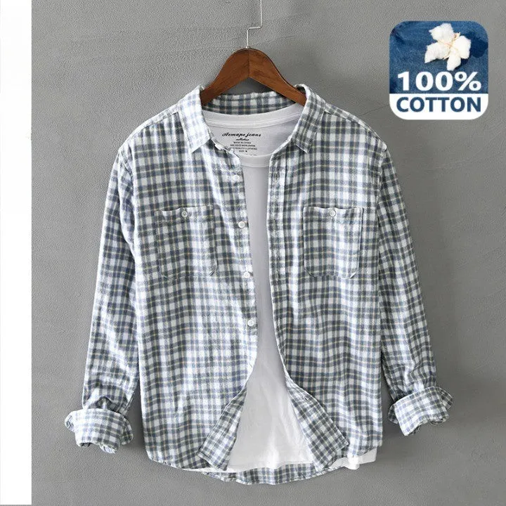 Chemise à carreaux en Coton - Homme