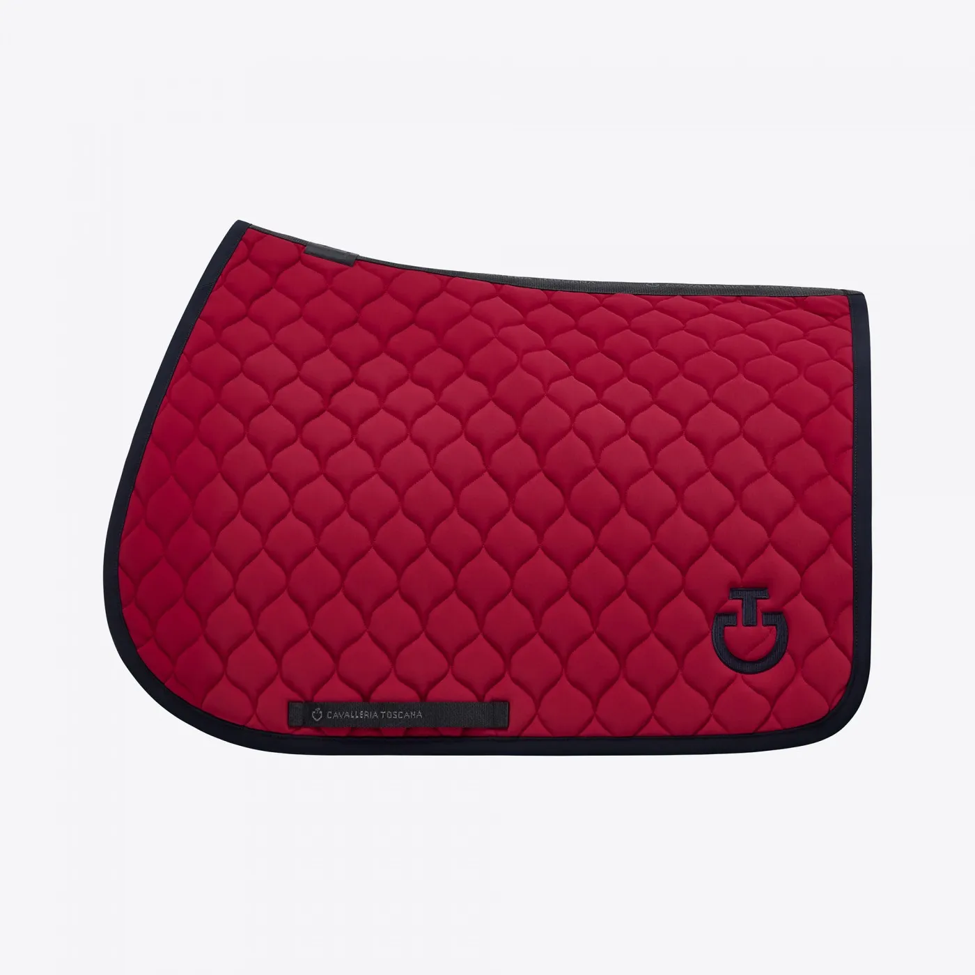 Circular quilted cotton rug