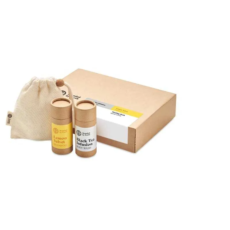 Coffret cadeau gel douche et shampoing vegan "Pastilla"