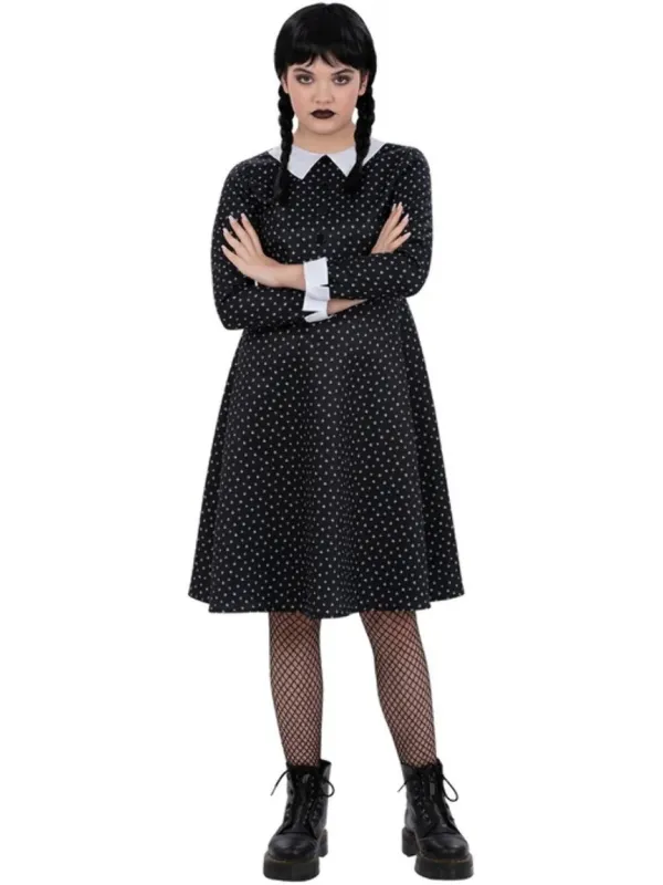 Déguisement de Mercredi Addams pour fille : Conseils Accessoires et Maquillage