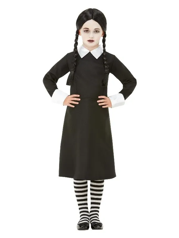 Déguisement Mercredi Addams avec Perruque