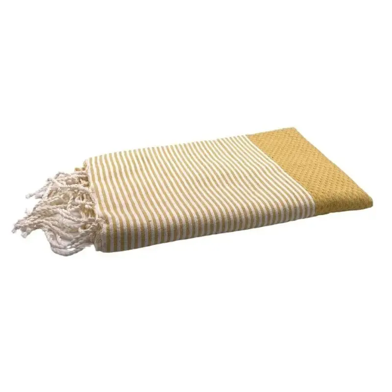 Fouta Serviette de Plage Nid d'Abeille coton recyclé 100x200cm - By Foutas