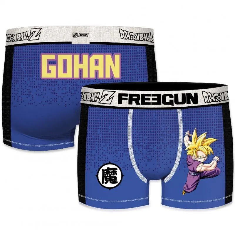 Dragon Ball Z Blue GOHAKT FREEGUN Men's Microfiber Boxer Shorts
