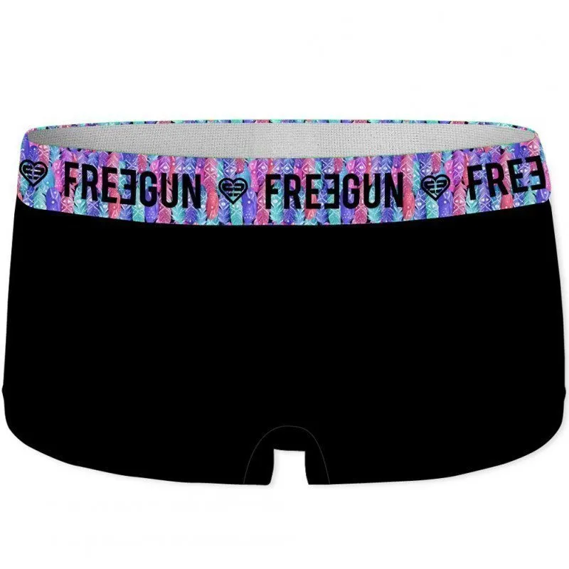FREEGUN Women's Organic Cotton PLUME Black Boxer
