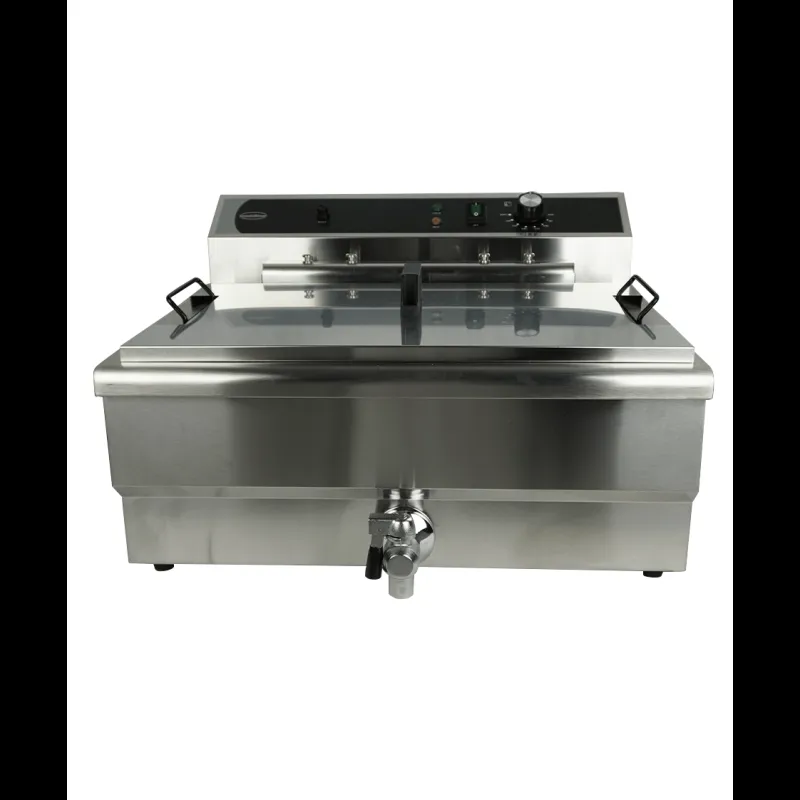 Friteuse Professionnelle avec Vanne de Vidange - 25 L - CombiSteel