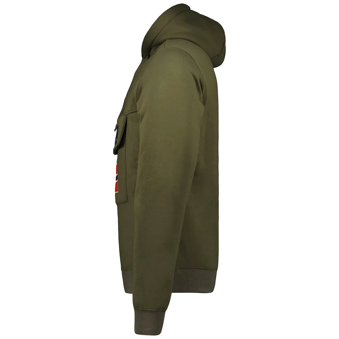 Geographical Norway Gadrien Homme - Sweat à Capuche Kaki Kaki