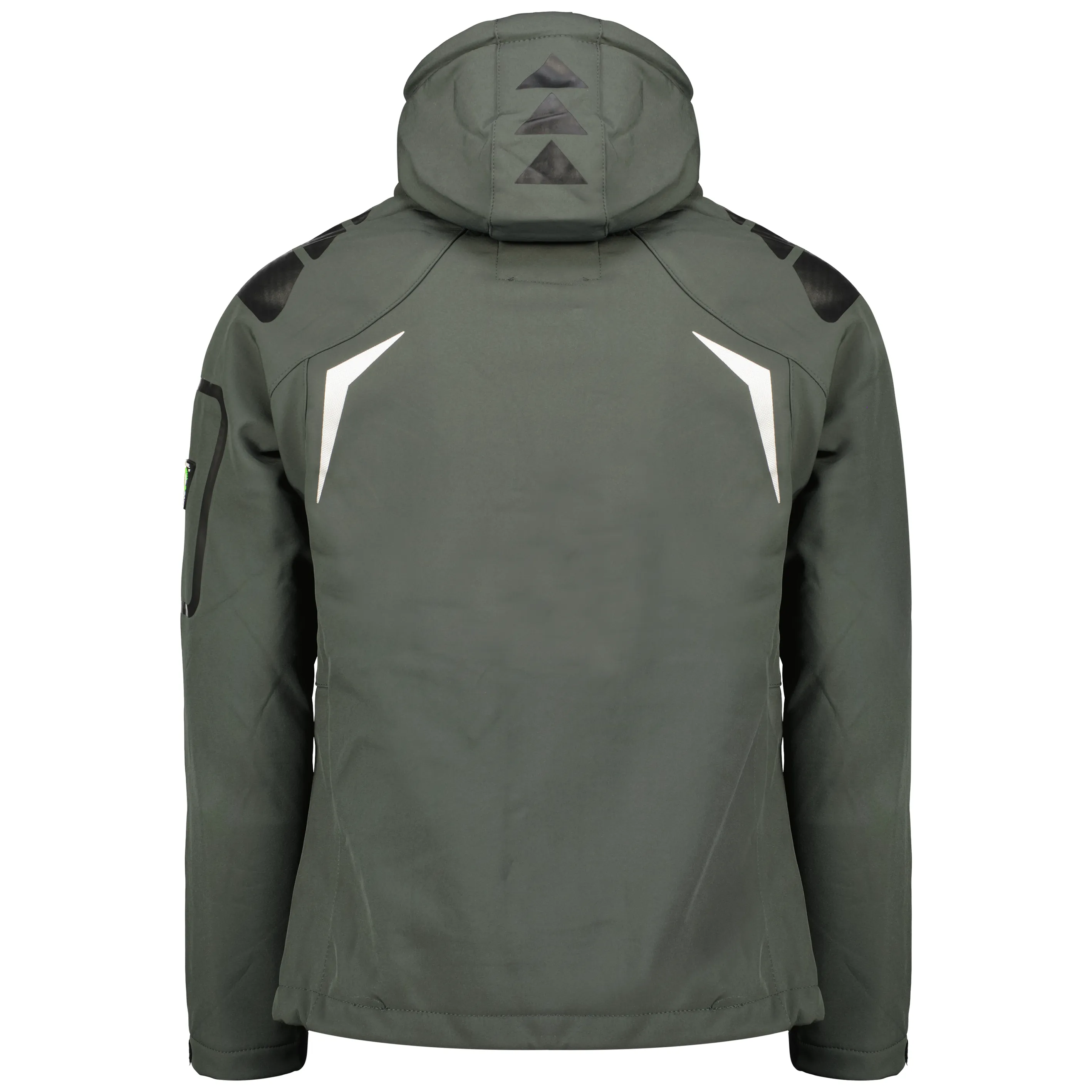 Geographical Norway Techno Homme - Veste Softshell iconique Gris Foncé Vert