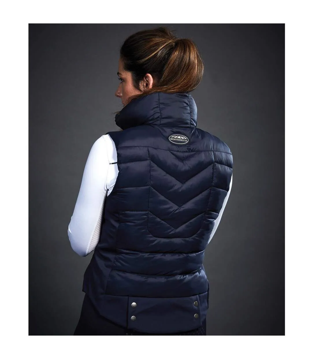 Gilet d´équitation dion femme bleu marine Weatherbeeta