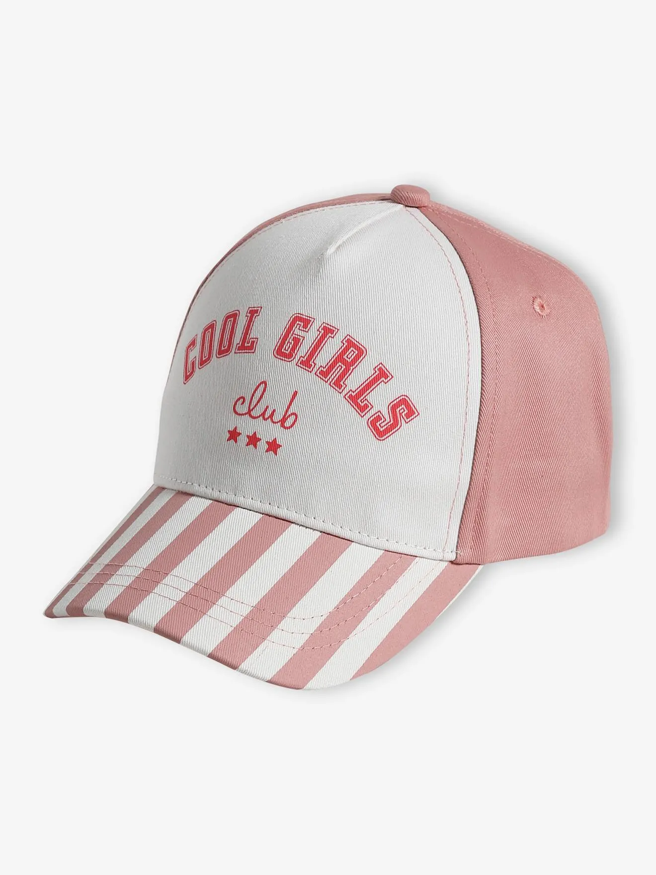 Girls Striped Pink Cap 'Cool Girls Club' - Vertbaudet - Search results: 1 result