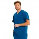 Grey's Anatomy Men's Grey Medical Scrub Top