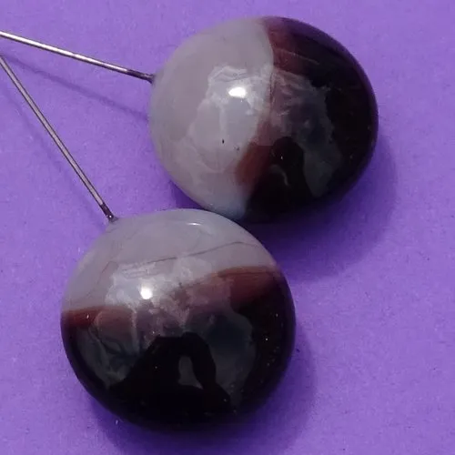 Headpins glass lampwork Murano glass pearl 4374