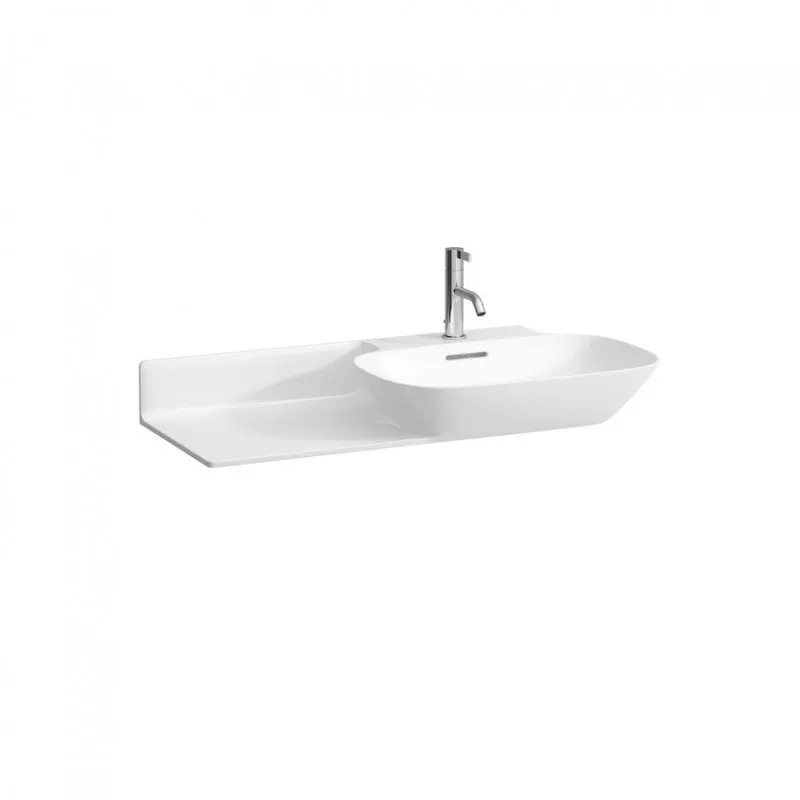 Laufen Ino lavabos SaphirKeramik Furniture lavabo 900X450 lavabo à droite, étagère à gauche