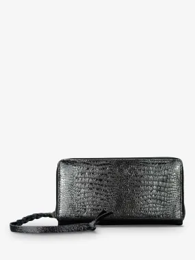 LEATHER WALLET WOMEN  LePortefeuille Charlotte - Onyx