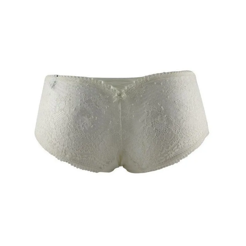 LOU PARIS Women's Lace Boxer Shorts Ivory DREAM FAIRY.