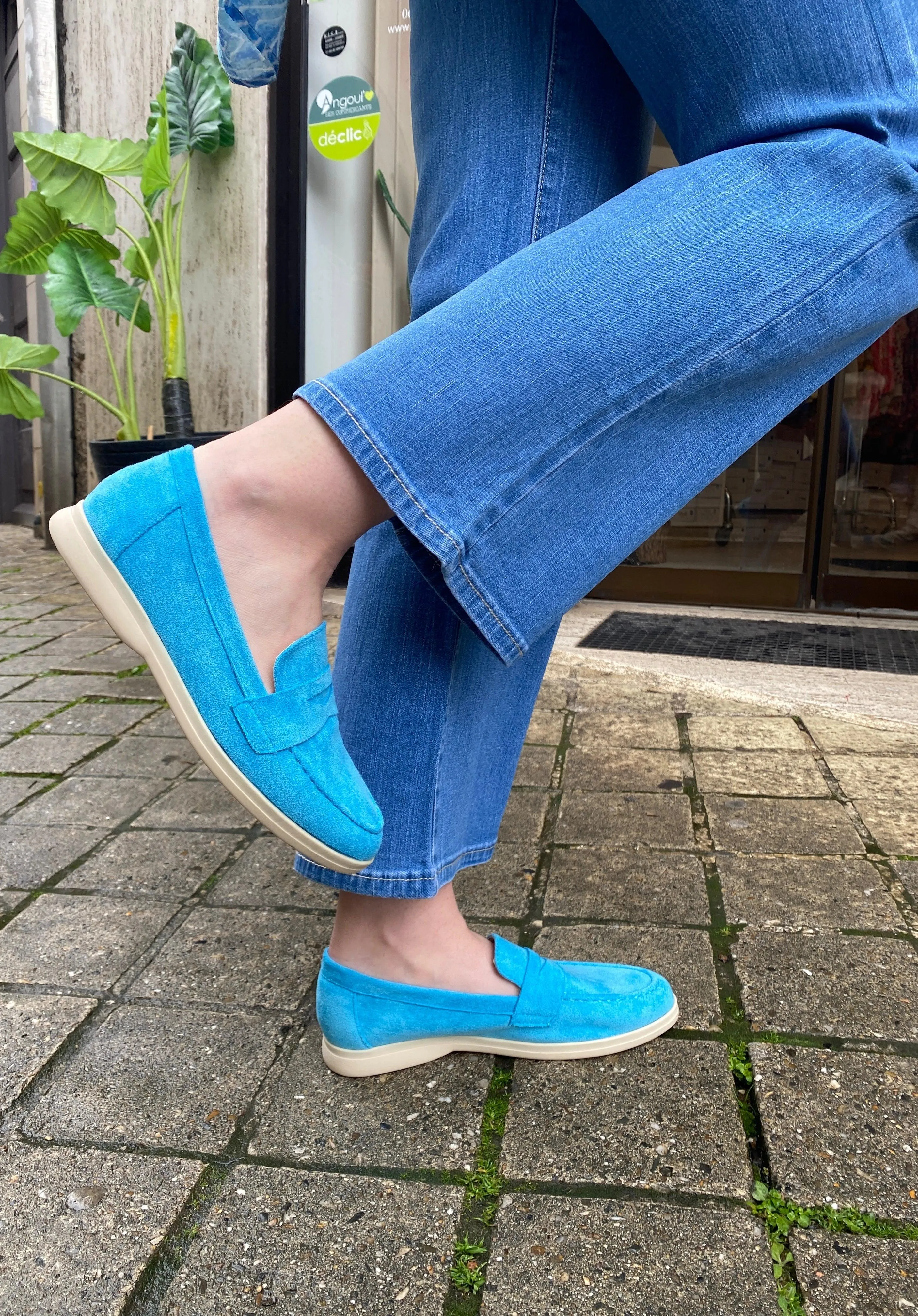 Mocassins en daim