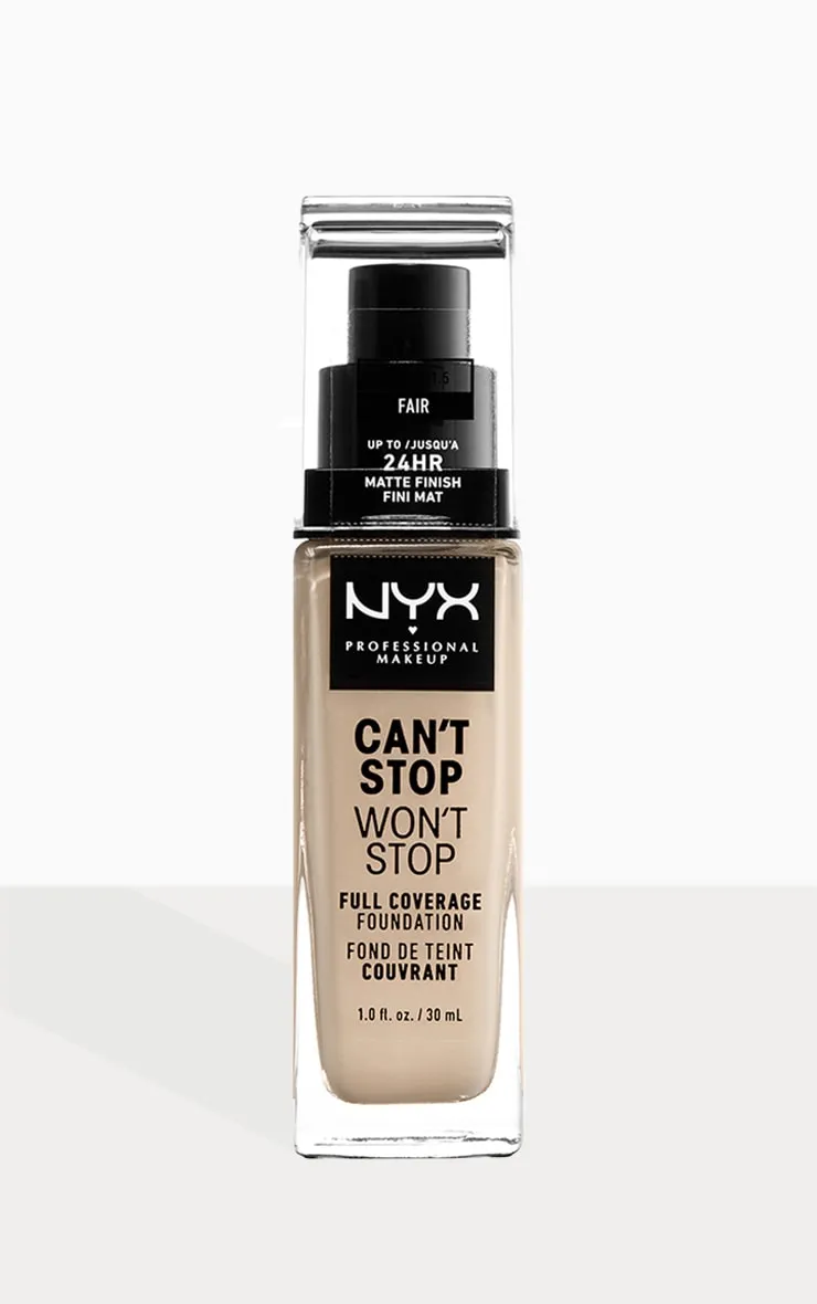 NYX PMU Fond de teint couvrant Can't Stop Won't Stop Fair