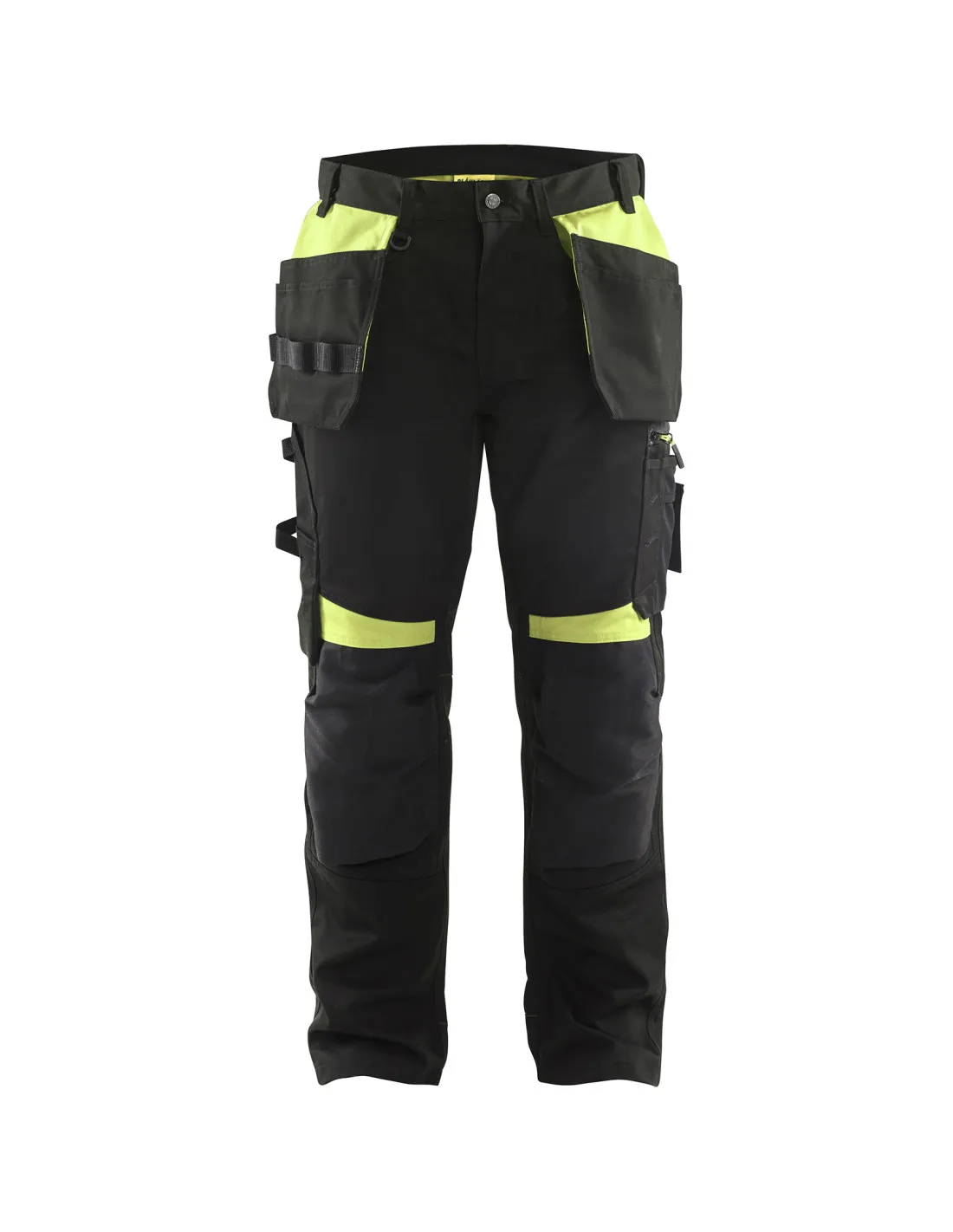 Pantalon artisan Noir/Jaune fluo | 155518609933 - Blaklader