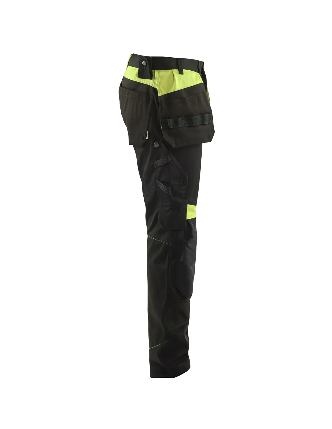 Pantalon artisan Noir/Jaune fluo | 155518609933 - Blaklader