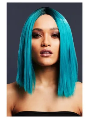 Perruque Fever Kylie, Bleu sarcelle, 37cm