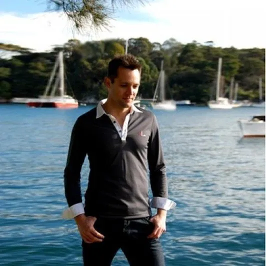 Polo Homme Leon Gris - Manches Longues
