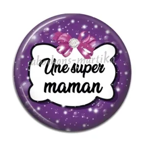 Resin Flat Back Cabochon, 25mm - Maman