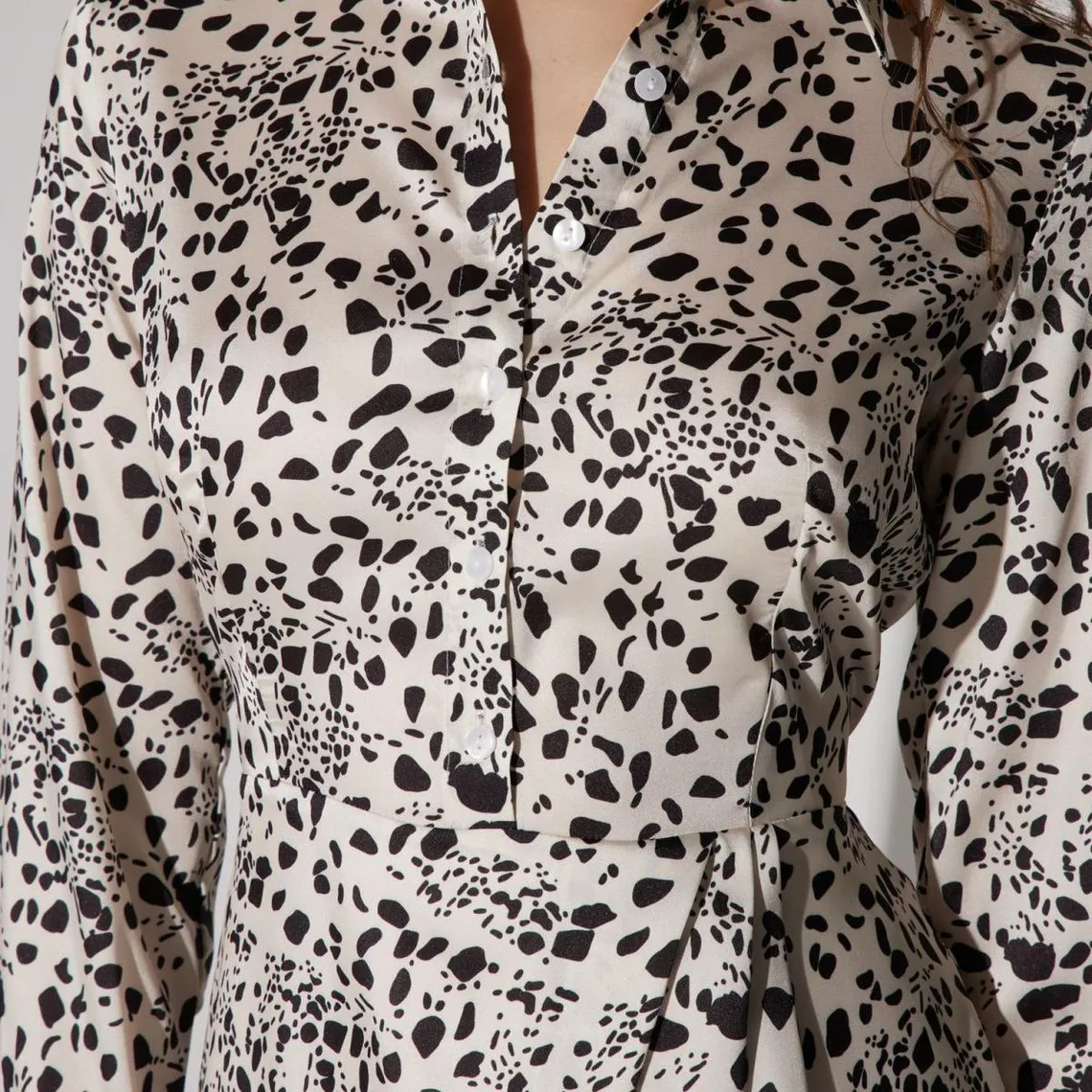 Robe à imprimé animalier écru | 3 Suisses