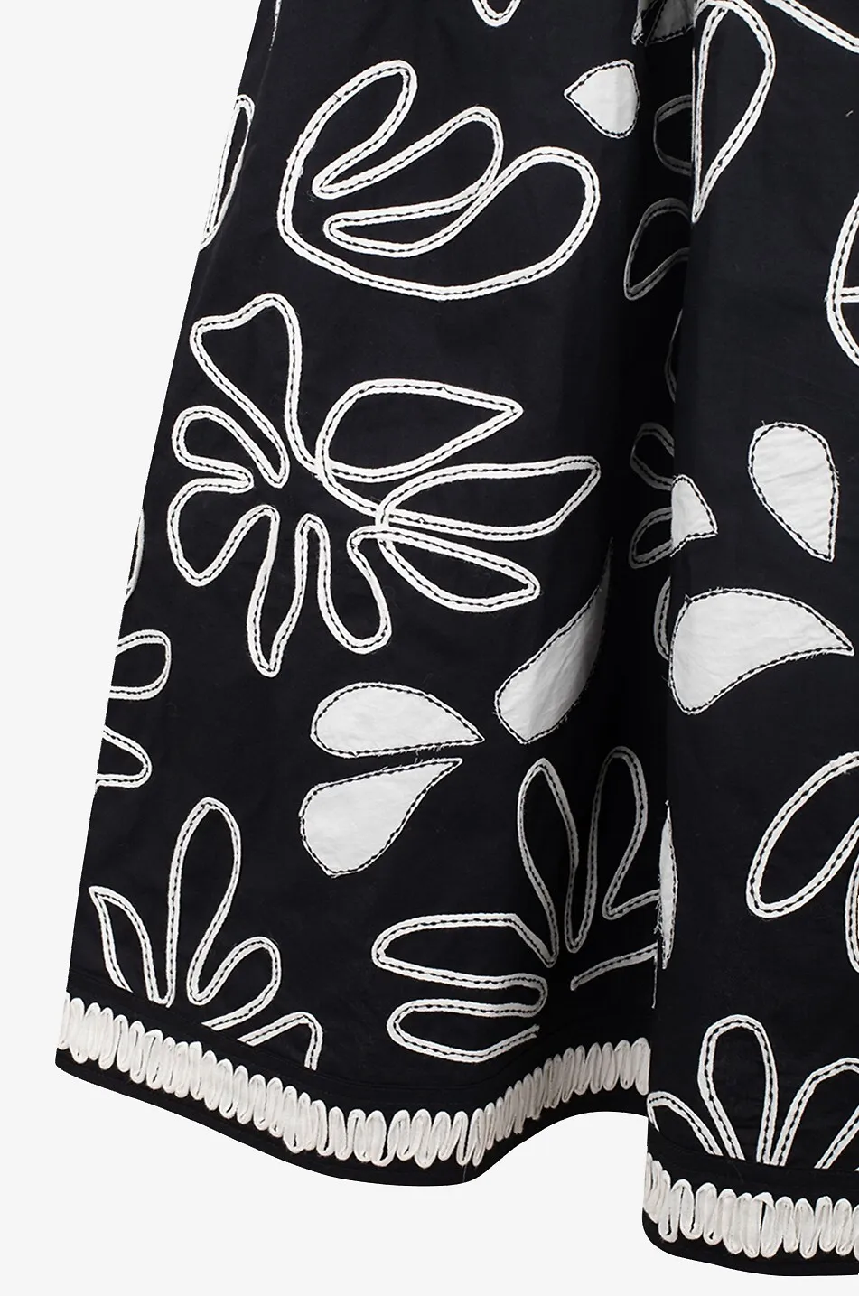 Robe midi à bretelles en coton Hollis