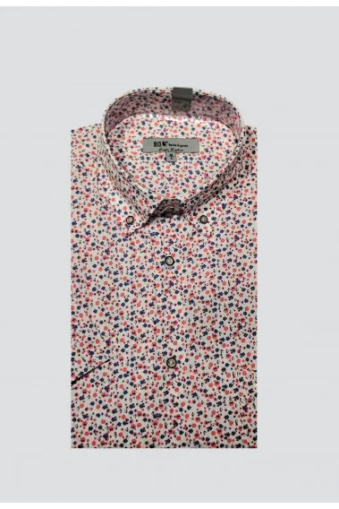 Rose Floral Shirt Size 38 Pink