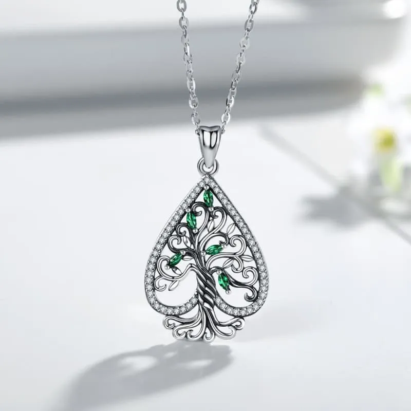 Silver Tree Steampunk Pendant