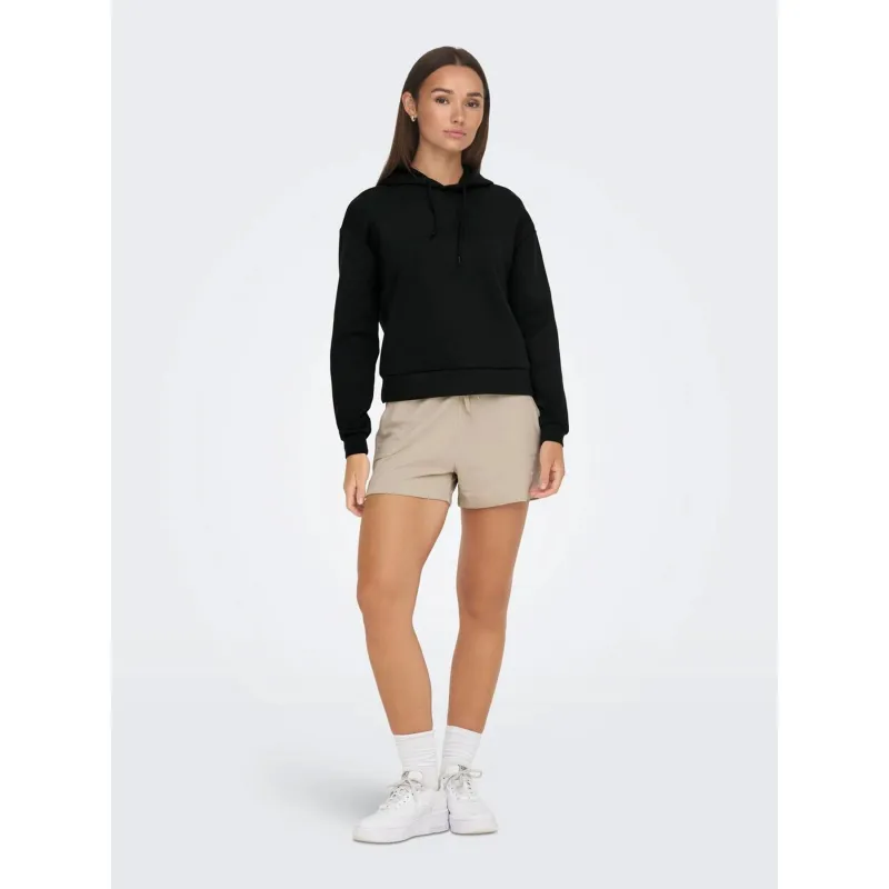 Sweat capuche femme noir