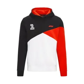 Sweat à capuche FORMULA 1 Cut & Sew noir homme