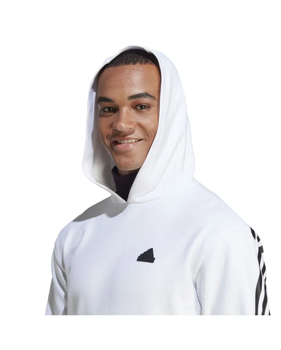 Sweat capuche Homme manches longues Blanc