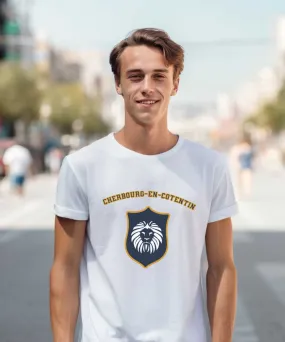 T-Shirt with Cherbourg-en-Cotentin Coat of Arms