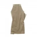 Black Bib Apron with 4 Eyelets - TOPTEX