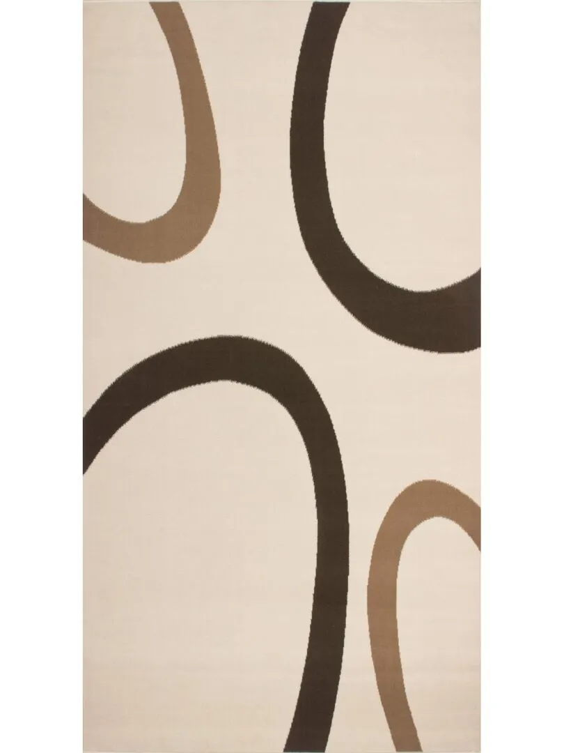 Tapis salon TEMPO en polypropylène Fait en Europe - Beige