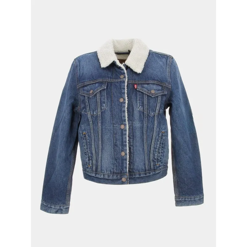 Aulp | wimod Navy Blue Two-Tone Nutel Jacket for Women