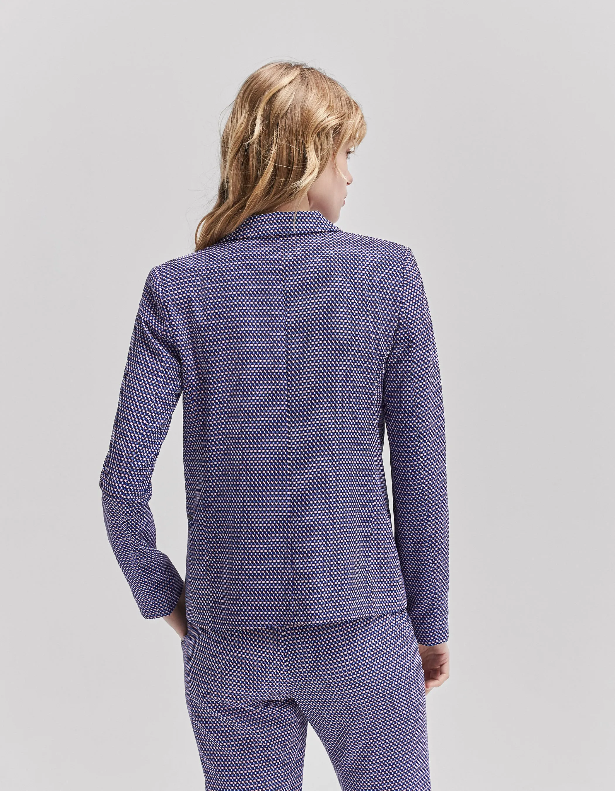 Women's White LENZING™ ECOVERO™ Optical Print Jacket