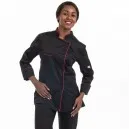 Veste de Cuisine Femme avec Liseré Fuchsia Elisa - MC - MANELLI