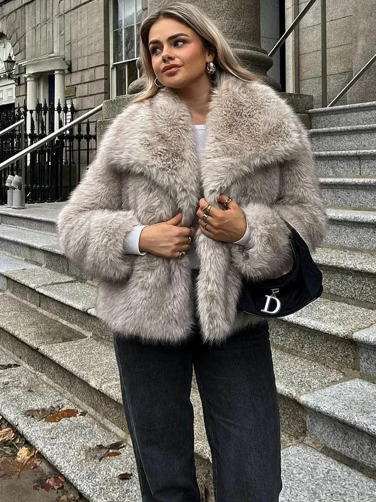 Veste en Fausse Fourrure pour Femme Furva