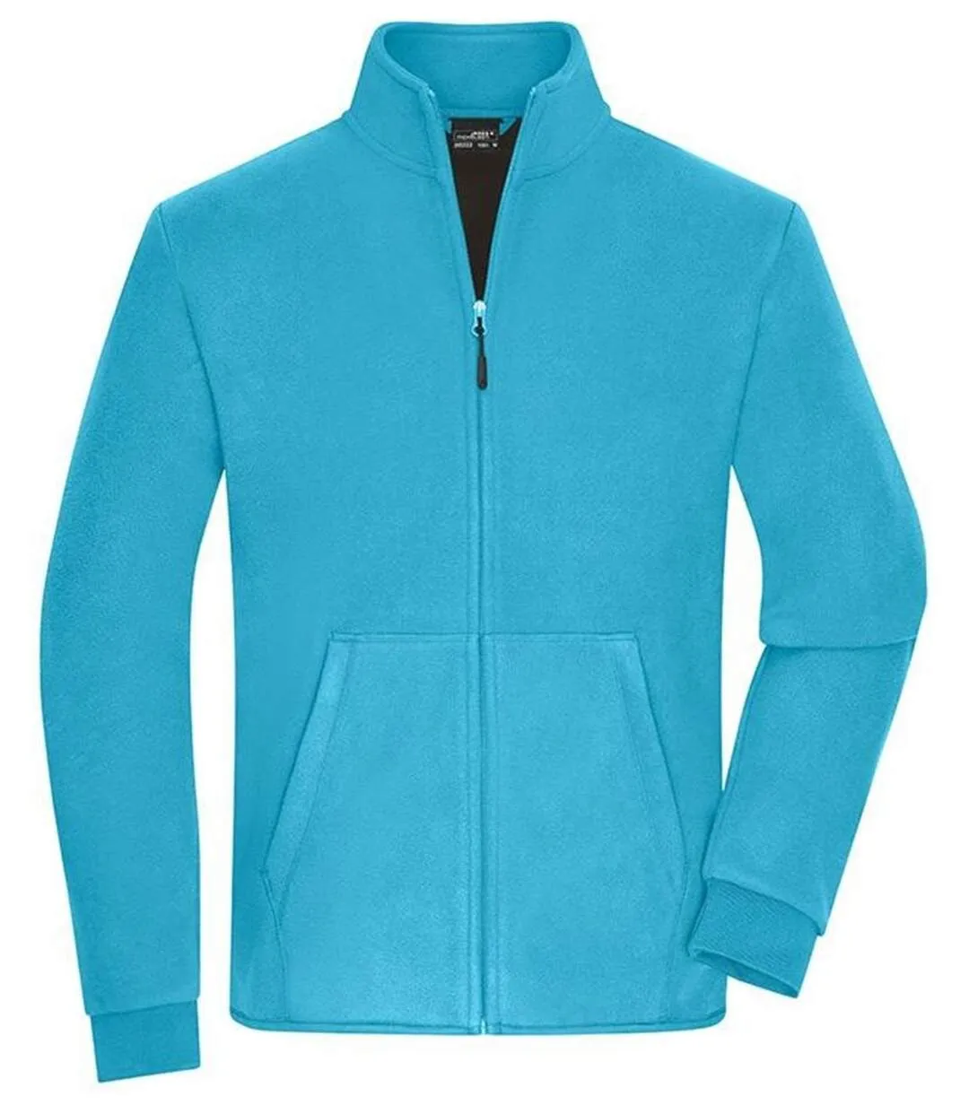 Hommes Bleu Turquoise et Gris Foncé JN1322 Veste Polaire Zippée