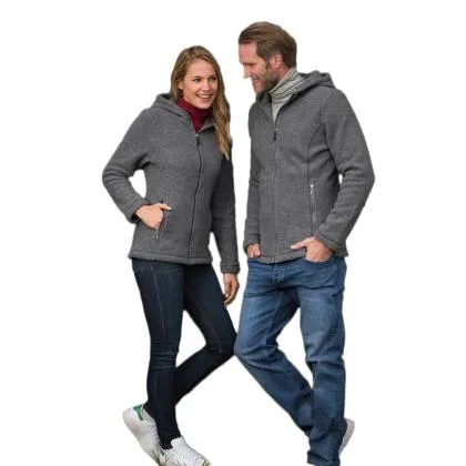 Veste à capuche homme 100% laine polaire - ENGEL