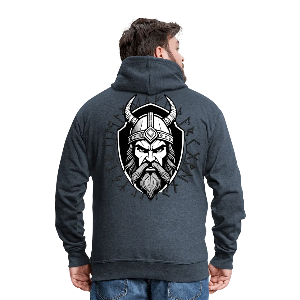 Veste à capuche Premium Homme Runes et viking