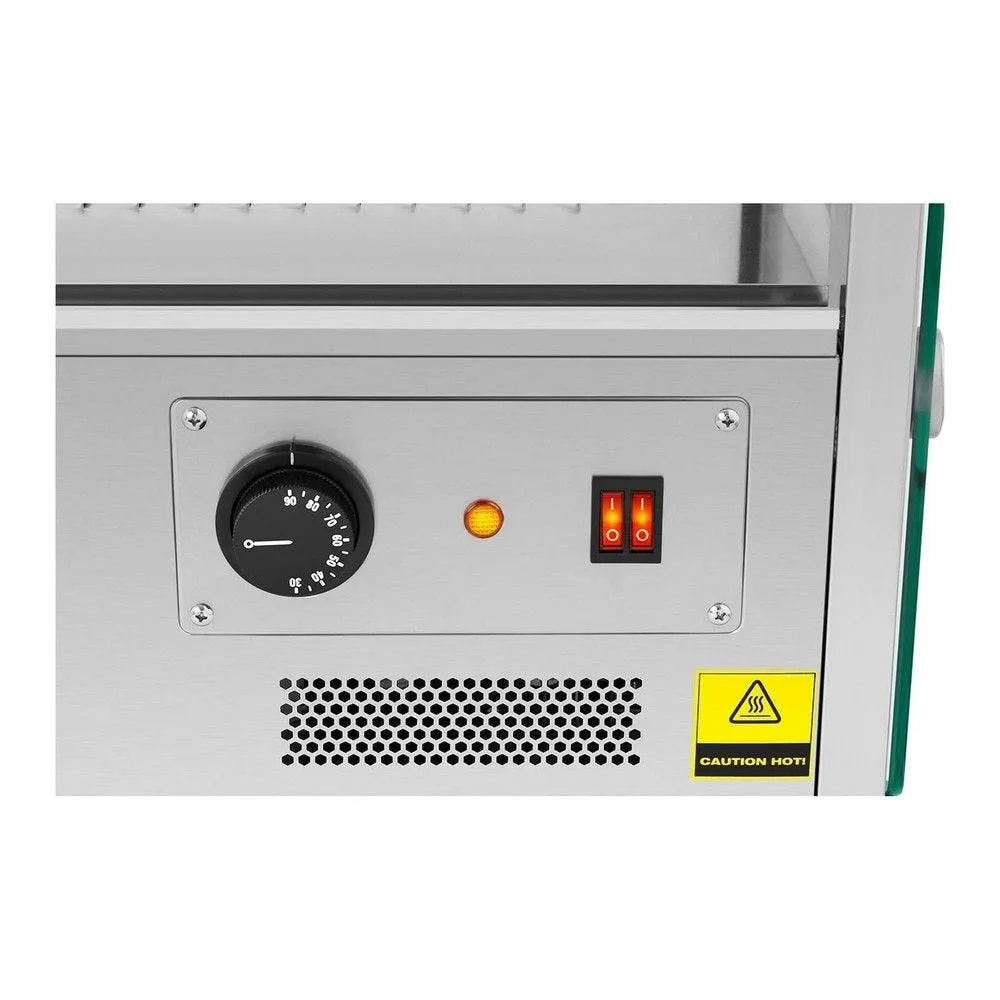 Vitrine chauffante chaude maintien au chaud présentoir chauffant (1 500 watts,